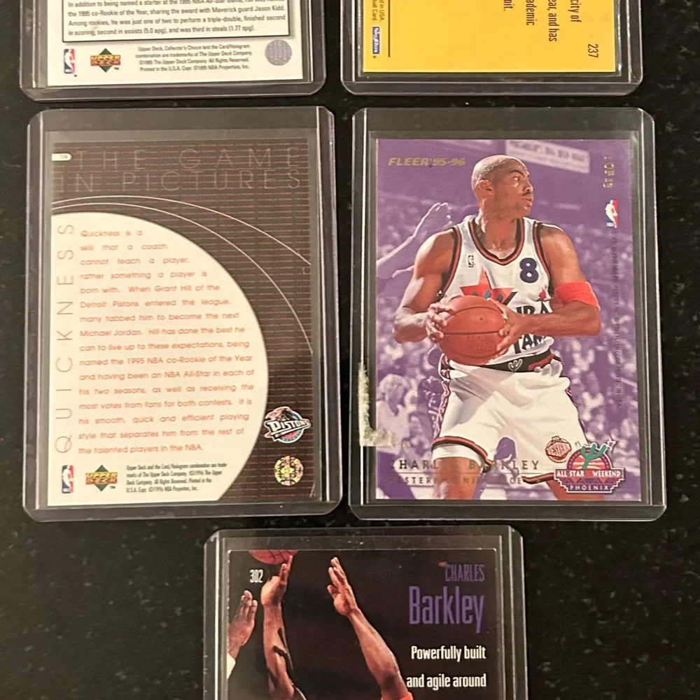Charles Barkley & Grant Hill NBA Basketball Trading Cards Medley Package (5) - Picture 6 of 8
